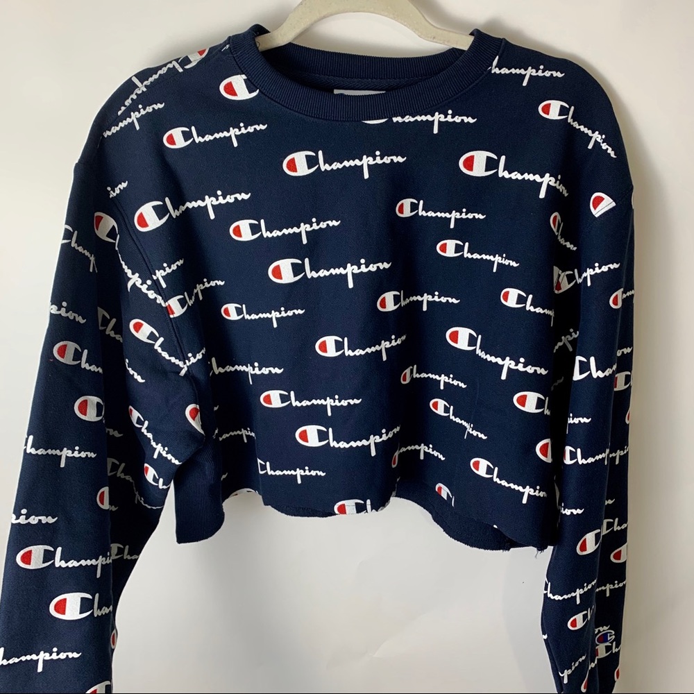 NWT champion reverse weave cropped sweatsh…